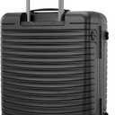 Framelock Max 21 Carry-On Hardshell Zipperless Luggage - Highly Secure Integrated Eazylock Mechanism - RightHeight Adjustable Handle System - 360 Spinner Wheels - Airline Approved - Asphalt Black