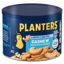 PLANTERS Lightly Salted Cashews, Cashew Halves & Pieces, Plant-Based Protein, 8 Oz Canister, Great Party Snack (8 Ounce (Pack of 1))