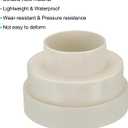 PATIKIL 6.5" to 6" to 4" Duct Reducer, 2 Pack Duct Connector Ducting Inline Adapter Increaser ABS Plastic Vent for HVAC Heating Cooling Air Ventilation