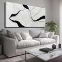 MLART99 Abstract Oil Painting Wall Art Modern Decor Living Room 24x48 Inch