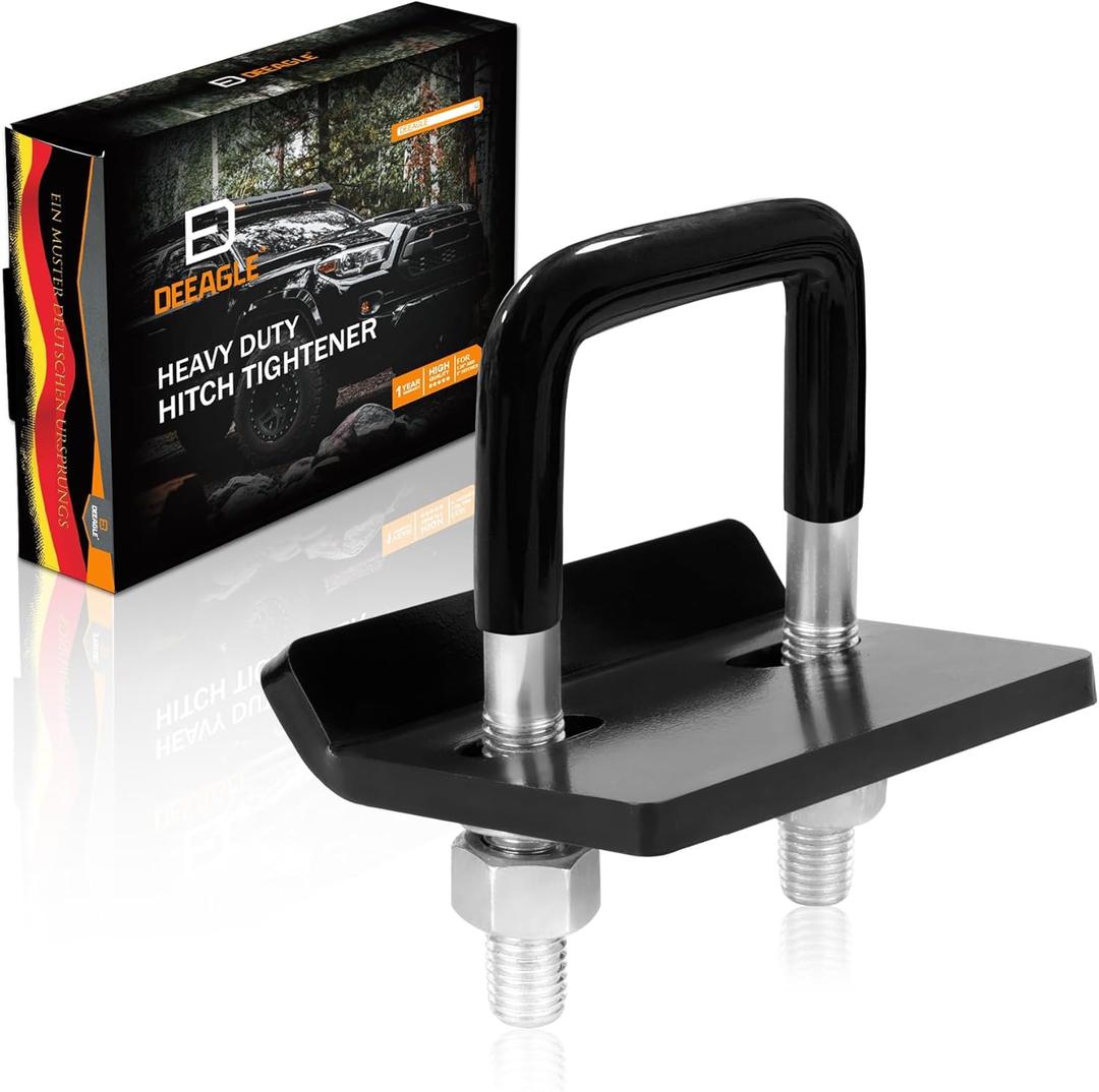 DEEAGLE Hitch Tightener Anti Rattle Stabilizer for 1.25" to 2" Trailer Hitches Reduce Movement On Hitch Mount Cargo Carrier Bike Rack Boat, RV Trailer Accessories DEEAGLE Hitch Tightener Anti Rattle Stabilizer for 1.25" to 2" Trailer Hitches Reduce Movement On Hitch Mount Cargo Carrier Bike Rack Boat, RV Trailer Accessories