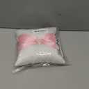 he andi 7.8" Satin Artificial Diamond Decoration Wedding Ring Bearer Pillow (Pink)