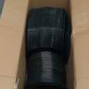 bUCLA 200PCS Green Plastic Plates - Green Disposable with Gold Rim Include 100 Dinner 10 inch & 100 Dessert 7 inch Plates, Ideal for Party & Christmas