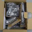 Panasonic Cordless Phone with Answering Machine, Advanced Call Block, Bilingual Caller ID and High-Contrast Display, Expandable System with 2 Handset Cordless Telephones - KX-TGD832M (Metallic Black)