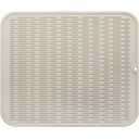 MicoYang Silicone Dish Drying Mat for Multiple Usage,Easy clean,Eco-friendly,Heat-resistant Silicone Mat for Kitchen Counter or Sink,Refrigerator or Drawer Liner Tapioca 17x24
