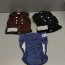 Pet Soft Washable Female Diapers (3 Pack) Female Dog Diapers, Comfort Reusable Doggy Diapers for Girl Dog in Period Heat (Deep Set, S)