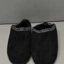 SMajong Women's Slippers Mens Platform Mini Boots Fuzzy House Slipper Fur Fleece Winter Home Shoes Indoor and Outdoor (8.5 Women/7 Men, Black)