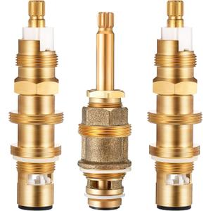 Dreyoo Ceramic Disc Cartridge Replacement for 910-030, Diverter Stem Replacement for 910-022, Shower Valve Faucet Cartridge Compatible with Price/Pfister, Hot Cold Diverter, Brass Construction