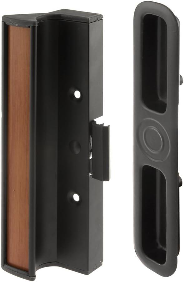 Prime-Line C 1201 Aluminum and Diecast Clamp Style Sliding Door Handle, Black (Single Pack)