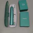 Aquasonic Vibe Series Ultra-Whitening Toothbrush  ADA Accepted Power Toothbrush - 8 Brush Heads & Travel Case  40,000 VPM Motor & Wireless Charging - 4 Modes w Smart Timer  Mint Green Metallic