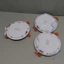 BesLowe 6 Packs 6 Inch 5CCT LED Recessed Ceiling Lights Ultra-Thin with Junction Box, 12W 150W Eqv, 3000K/3500K/4000K/5000K/6500K, 1200LM Dimmable Canless Downlights for Kitchen Hallway Dining Room