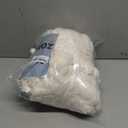 BEDELITE Fleece Throw Blanket for Couch - 300GSM Soft & Warm Fluffy Cream White Blanket, Decorative and Giftable Striped Blankets for Women, Men, 50"x60"