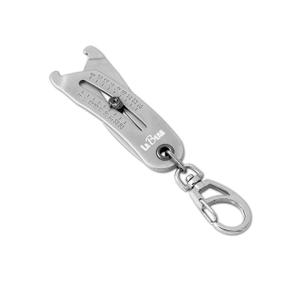LABEAR Elite Nut and Bolt Size Identifier Keychain, Pro-Grade SAE & Metric Thread Gauge (8-25mm, 5/16"-1") Heavy-Duty Steel Fastener Checker & Wrench Size Finder, Permanent Stamped Markings