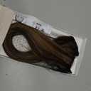 Benehair 6PCS 6 Clips In Human Hair Extensions Dark Brown Mix Light Brown Short Straight Mini Clip Ins Balayage Highlights Natural Clip On Hairpin Hairpiece For Women 10inch 30g #2RP6