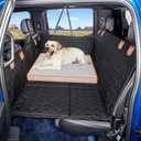 Dog Bed for Truck Back Seat Extender,Waterproof Large Dog Mat for Seat Cover Back Seat,Washable Pet Bed for Car Hammock(Gray, for Full Size Truck)