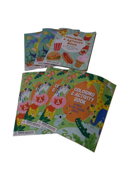 COLORING & ACTIVITY BOOK 40 Pages (6 Pack)