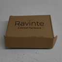 Ravinte 30 Pack 15 Pairs 1/2 Inch Overlay Cabinet Door Hinges Kitchen Satin Nickel Semi-Concealed Face Mount Self-Closing Cabinet Hinges with Bumpers & Screwdriver