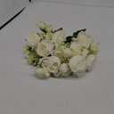 4 Bundles Artificial Peonies Silk Flowers, White Faux Peony Bouquet Florals Arrangements Decor for Farmhouse Home Boho Wedding Table Centerpiece, Fake Plastic Flowers Bulk Vase Decoration (White)