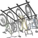 WALMANN Garage Ceiling Bike Rack, Adjustable Overhead Bicycle Storage System Stores 4 Bikes Horizontally or 8 Bikes Vertically, Ceiling-Mount Bike Hanger for Road & Mountain Bikes