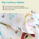 MorroMorn Muslin Swaddle Blankets for Newborn Baby Girls, 3 Pack 100% Cotton Receiving Blanket - Breathable Soft Large 47x47 Inch, Essentials Wrap Burping Clothes Nursery Infant Shower Gifts (Rainbow) (Rainbow & Alphabet & Stars)