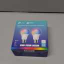 Kasa Smart Light Bulbs, Full Color Changing Dimmable Smart WiFi Bulbs Compatible with Alexa and Google Home, A19, 60 W 800 Lumens,2.4Ghz only, No Hub Required, 2-Pack (KL125P2), Multicolor