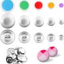 100pcs Cover Button Kits with 5 Sizes & Tools - DIY Fabric Covered Buttons to Make Your Own