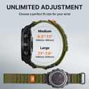 Bandletic Compatible with Garmin Instinct 2 3 Watch Bands, Rugged Tactical Nylon for Fenix 8 47mm/7/6 Pro/5 Plus, Quick Fit 22mm Strap Fit for Forerunner 970/965/955/945/Approach S70/S62/S60/Quatix