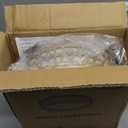 LED Flush Mount Ceiling Light, 12 inch 15W 1100 Lumens Close to Ceiling Light Fixtures, 3000K Warm White, Gold Finish with White Glass Shade, ETL Listed for Kitchen, Hallway, Bedroom