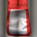 Boao 100 Pieces Resealable Foil Food Storage Bags with Clear Window Coffee Beans Candy Packaging Pouch for Food Small Business Supplies for Jewelry Self Sealed Storage Bags(5.1 x 8.3 Inch,Red)