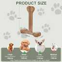 Small Dog Chew Toys for Aggressive Chewers Under 20lbs | T shaped,Dog Bone Toy,Bacon Flavored,Tough Puppy Toy to Keep Them Busy Small Breed
