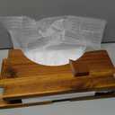 Foldable Toilet Stool, Acacia Wood Poop Stool for Potty Training, 7 Inch Wooden Bathroom Aid for Comfortable Posture, Non-Slip Grooved Design for Adults or Seniors