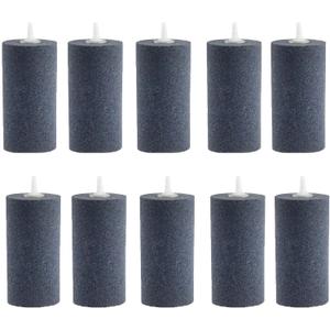 AQUANEAT 4x2 inch Aquarium Air Stones 10pcs, Aerator Diffuser,Air Stones for Aquariums,Fish Tanks,Pond and Hydroponics