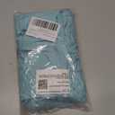 storeofbaby Girls Short Sleeve Dress V Neck Button Ruffle Hem Dresses with Belt (Green, S)