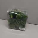 36pcs Velvet Ornaments for Christmas Trees, Flocked Christmas Balls Sets Assortment for Xmas Tree Holiday Decor (Avocado Green)