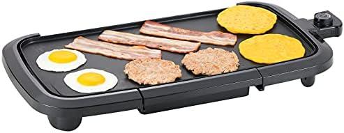 AORAN Electric Griddle Indoor – Versatile Nonstick Griddle for Pancakes and Tacos, Ideal as a Flat Top Griddle and Comal Electrico para Tortillas Grande