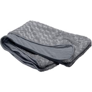 Furhaven Replacement Dog Bed Cover Ultra Plush Faux Fur & Suede Contour Luxe Lounger, Machine Washable - Gray, Jumbo (X-Large)