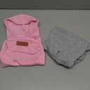 2 Pack Dog Hoodie Warm Hood Dog Sweater Cold Weather Small Dogs Sweatshirt Comfort Pet Clothes for Small Medium Dogs with Pockets Cats Chihuahua Clothes for Male Female Girl Boy Sporty Daily Wear S