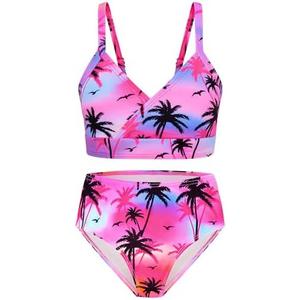 Sylfairy Girls Swimsuits 2 Piece Bikini Set Adjustable Shoulder Straps Swim Suit Kids Bikini Size 8