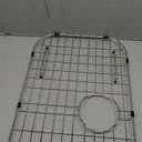 Sink Protector Grid 26-1/16" x 14-1/16",Rear Drain with Corner Radius 3-1/2", Stainless Steel Material, (Rear Drain)