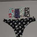 voenxe Seamless Women Underwear Thongs,No Show Ladies Thong,Invisible No Line Breathable Comfortable Panties Undies,Womens No Seam Soft Wide Gusset Tanga,Legging Underpants for Woman 5-Pack, L