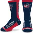 For Bare Feet NHL Unisex Kids Nhl Mvp Crew Sock Youth (One Size, Team Color)