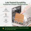 Keechee Dishwasher Safe Bamboo Cutting Board, Lightweight & Durable Wood Cutting Board, Reversible with Juice Groove, Easy to Store & Clean, Ideal Kitchen Gift for Home Cooks (14"L x 10.6"W)