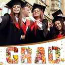 GRAD Set Cardboard Letter for Charcuterie 10.2'' Congrats Grad Fillable Tray Charcuterie Paper Box for Graduation Party Decorations Chocolate Candy Cupcake Container