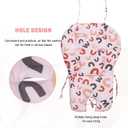 High Chair Pad, Cover and Seat Cushion - Light, Breathable, Soft and Comfortable With Cute Pink Letter Pattern - Suitable for Most Baby Dining Chairs