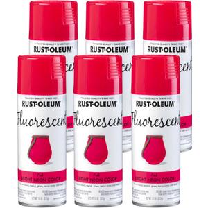 Rust-Oleum 342569 Specialty Spray Paint, 11 oz, Pink, 6 Pack