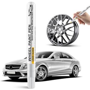 Silver Rim Touch Up Paint,Wheel Touch Up Kit Wheel Paint Rim Paint Pen Car Scratch Repair Pen Quick And Easy Repairs for Curb Rash, Scuff And Scratch,Universal Color