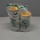 AVLA 3 Pack Ceramic Canister Set, 30/22/12 OZ Kitchen Airtight Food Storage Jar with Bamboo Lids, Coffee Sugar Tea Storage Containers Pots Jars for Counter, Farmhouse Kitchen Decor, White