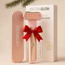 Red Light Therapy Wand for Face – 4-in-1 Device with Travel Case - Adjustable Head - Red & Blue LED - Soothing Massage - Portable Skin Care Tool for Anti-Aging, Glow & Firmness