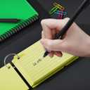 Colored Index Cards 3x5, YIZUUN Flash Cards with Ring, 200 PCS, Ruled Note Cards, Flash Cards for Studying, 3x5 Note Cards for Office, Home, School