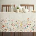 Maison d' Hermine Table Cloth Rectangle Table 100% Cotton 70 x 108 Inches Tablecloth Reusable Decorative for Dining Kitchen Room Farmhouse Party Home Hotel Restaurant Spring Summer - Colmar